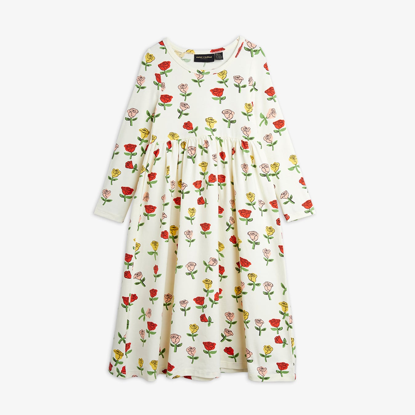 Roses long sleeve dress
