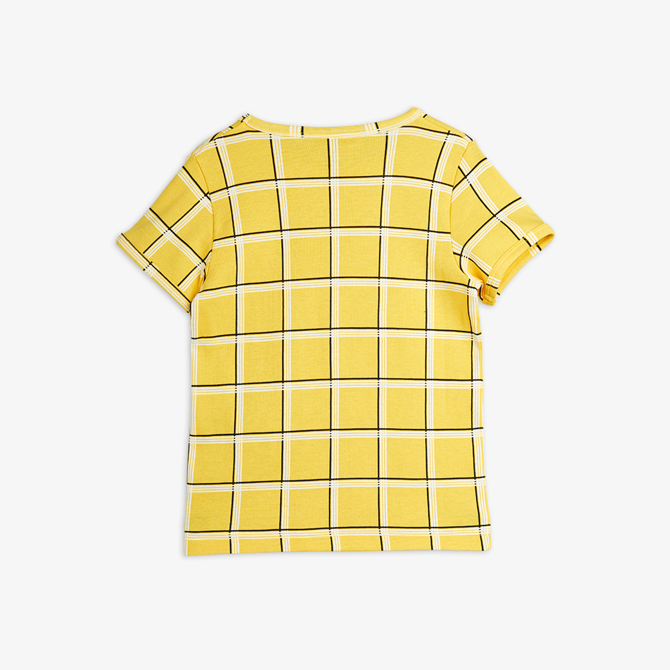 Check Kids T-shirt Yellow | Mini Rodini