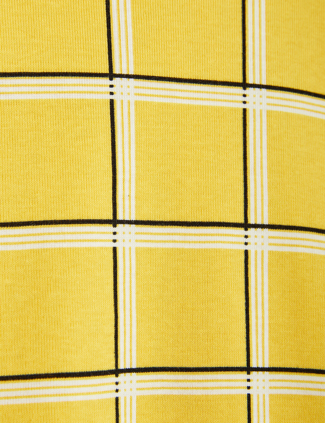 Check Kids T-shirt Yellow | Mini Rodini