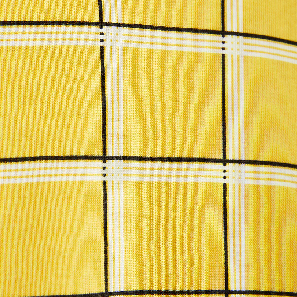 Check Kids T-shirt Yellow | Mini Rodini