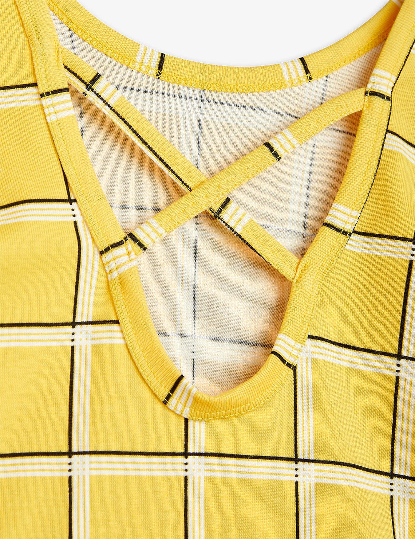 Uo・・oUミニロディーニシャツ...୧⁠୨130センチ...୧⁠୨ Check KidsTop Yellow | Mini Rodini