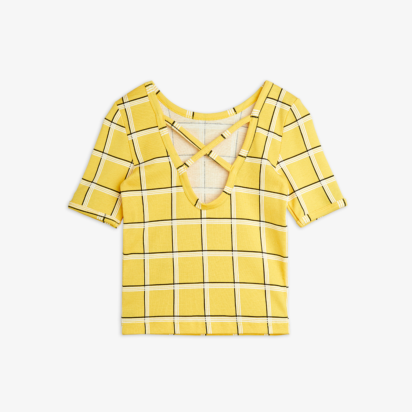 Uo・・oUミニロディーニシャツ...୧⁠୨130センチ...୧⁠୨ Check KidsTop Yellow | Mini Rodini