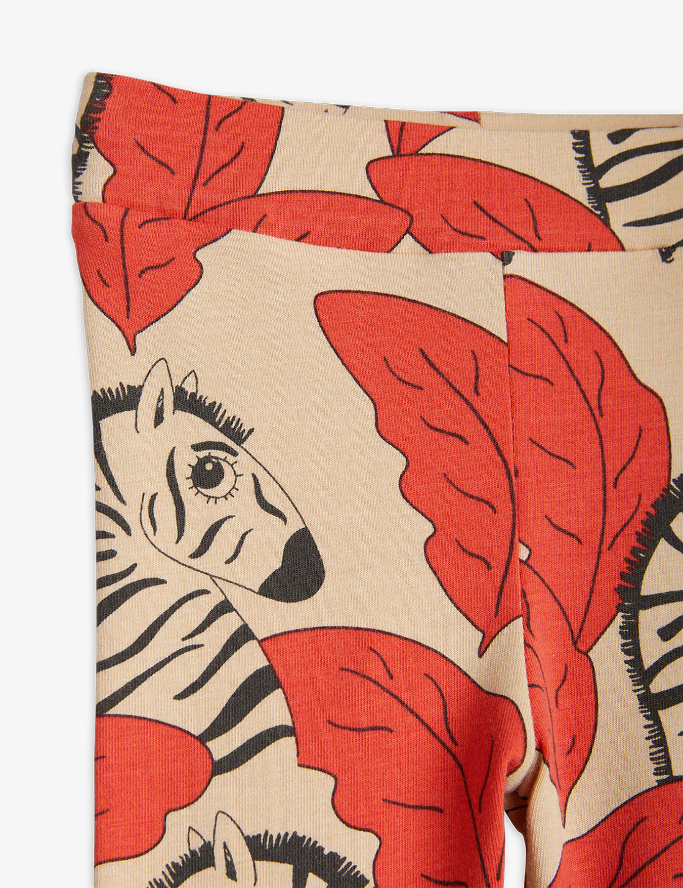 Zebra Newborn Leggings Red | Mini Rodini