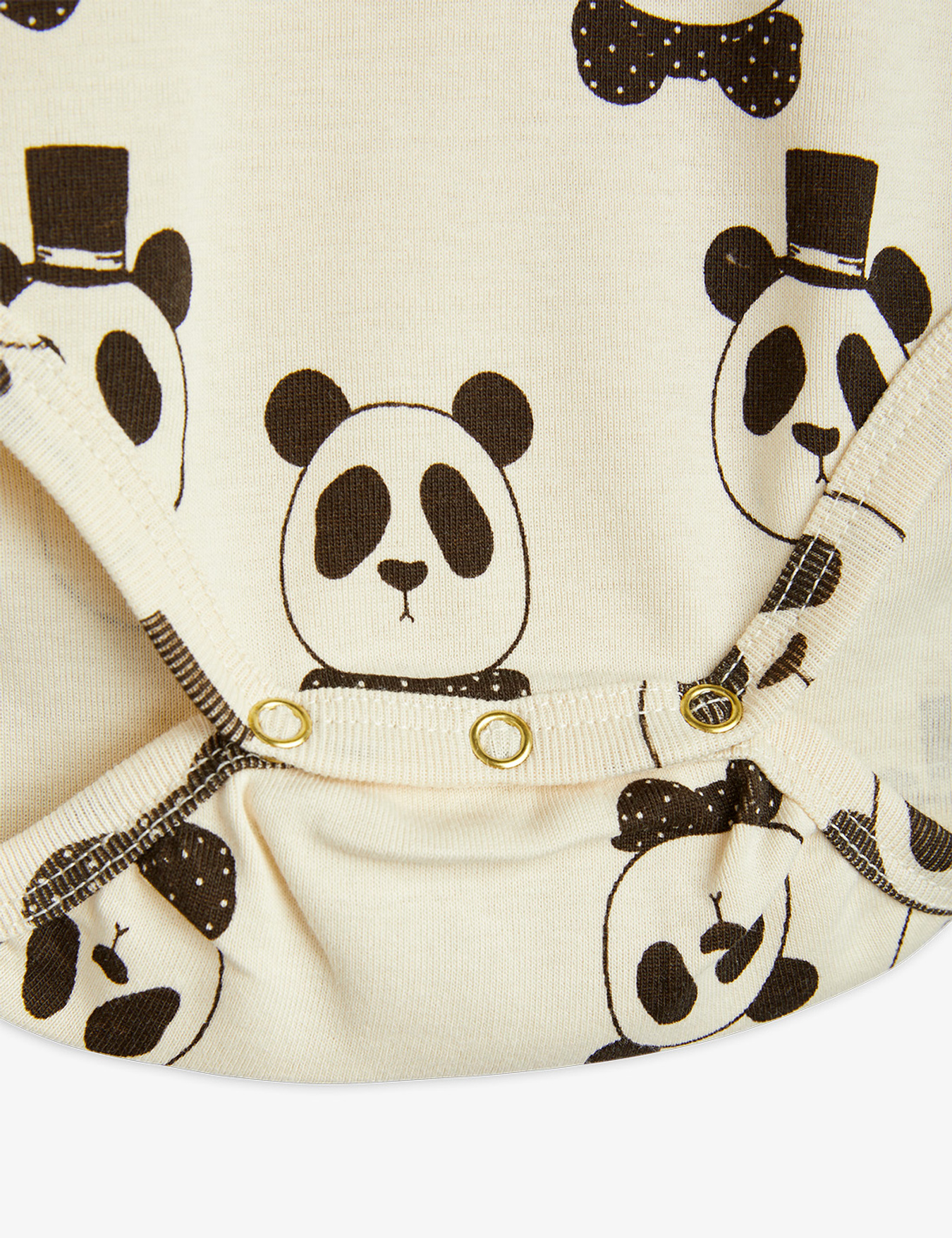 Panda Bodysuit Offwhite | Mini Rodini