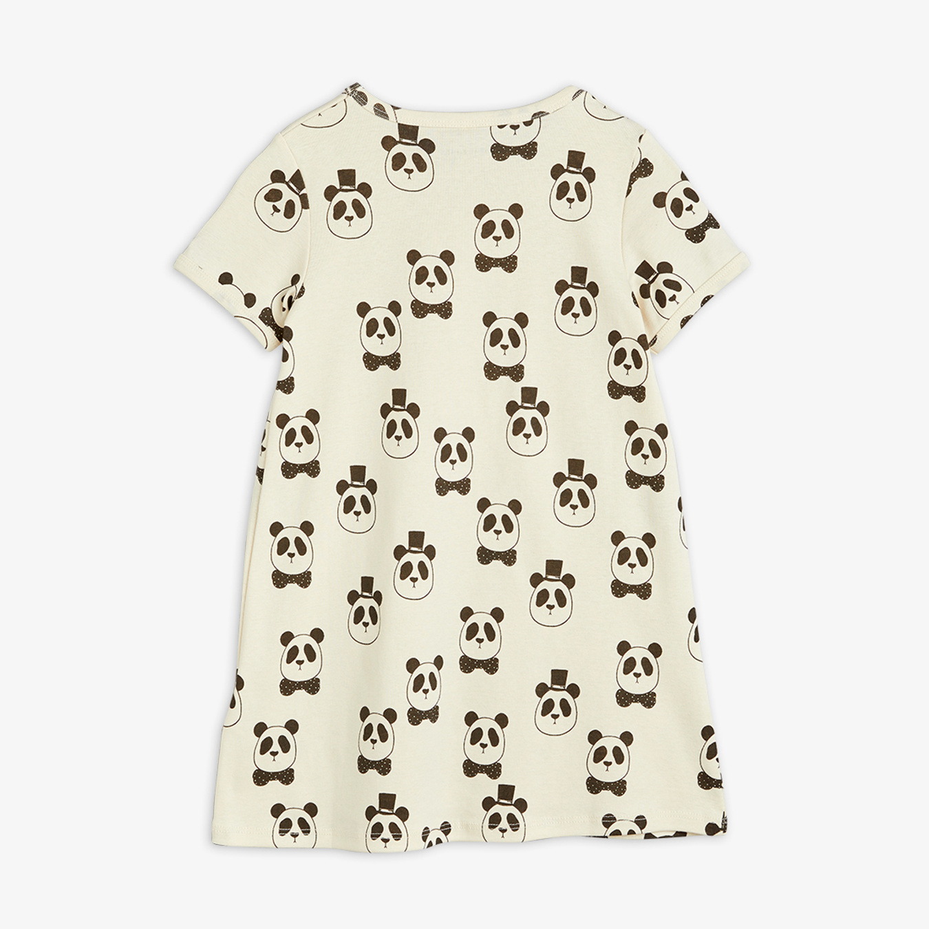 Panda Kids Dress Offwhite | Mini Rodini