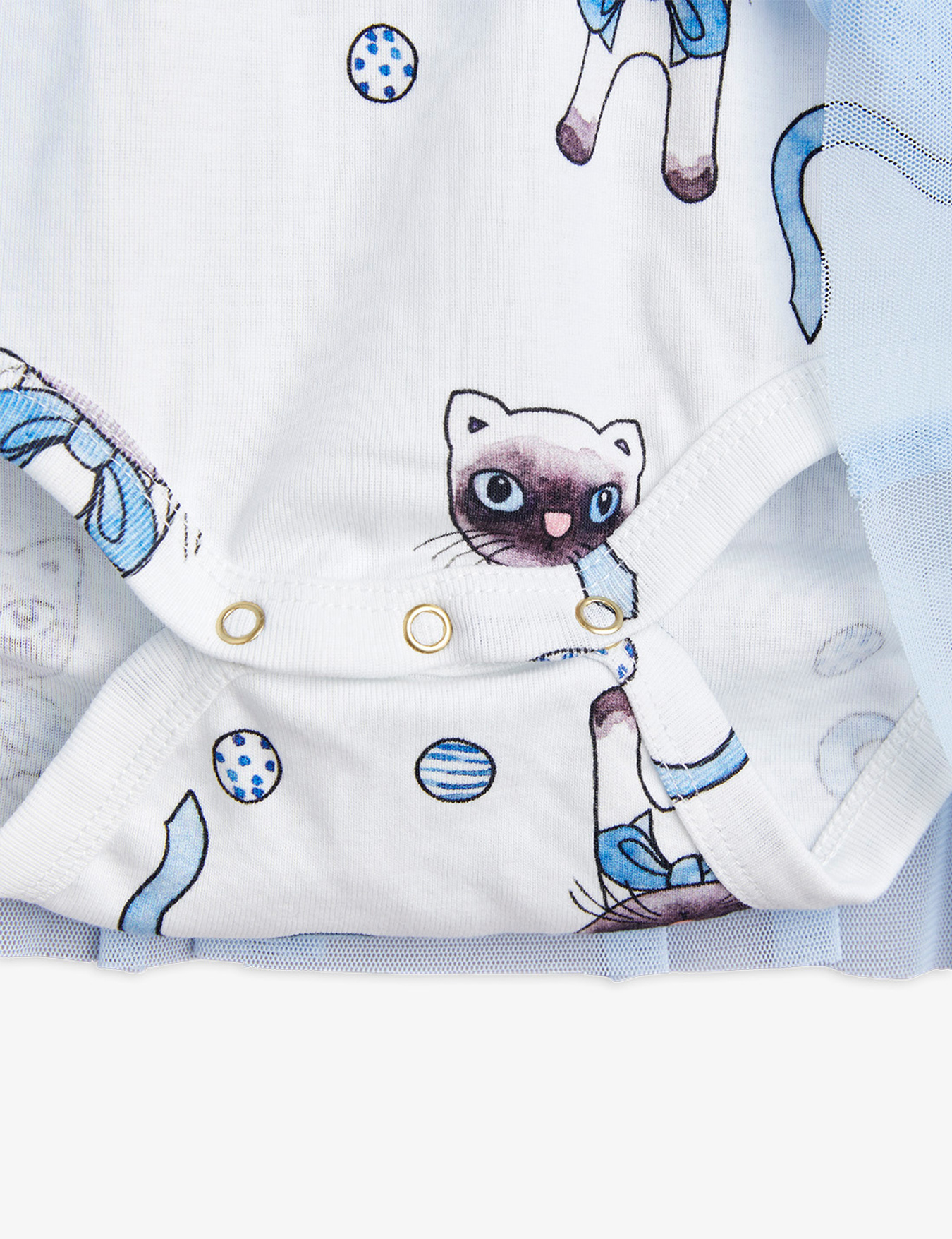 mini rodini CAT SP LS DRESS White 猫ワンピース mini rodini CAT SP LS DRESS White 猫ワンピース - ワンピース最新