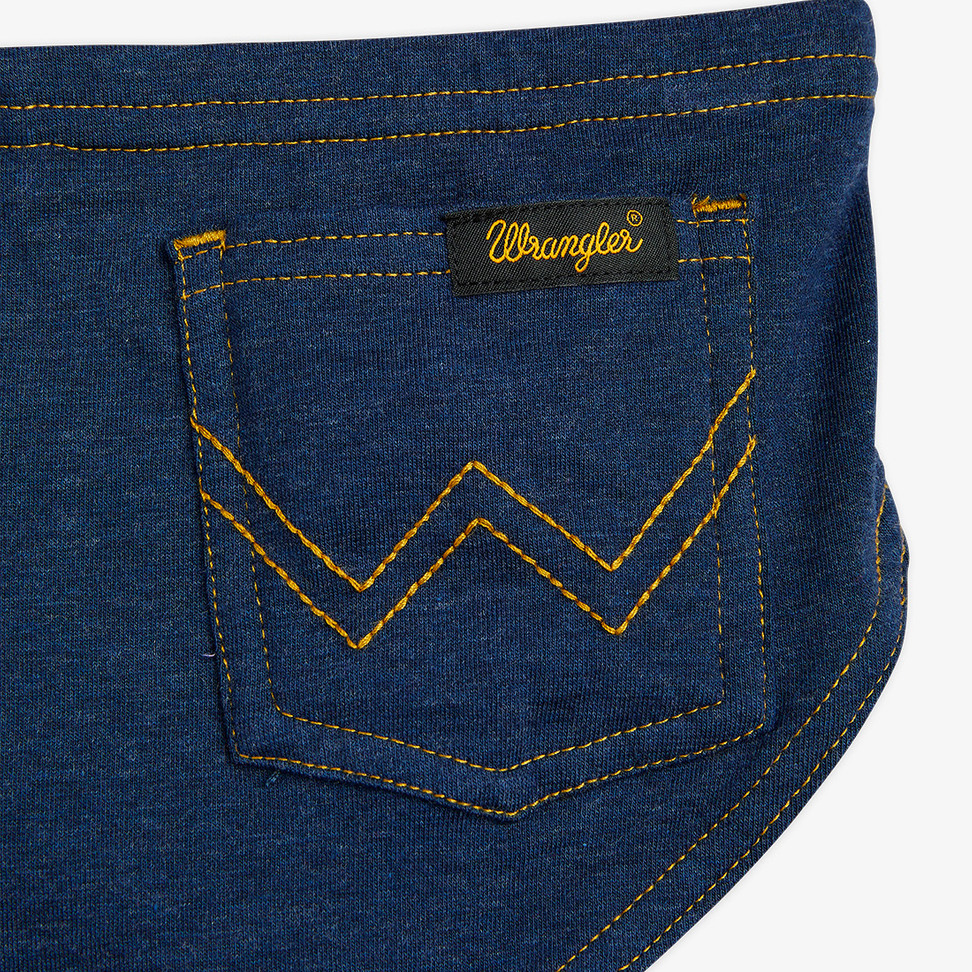 x Wrangler cotton denim jacket in blue - Mini Rodini | Mytheresa