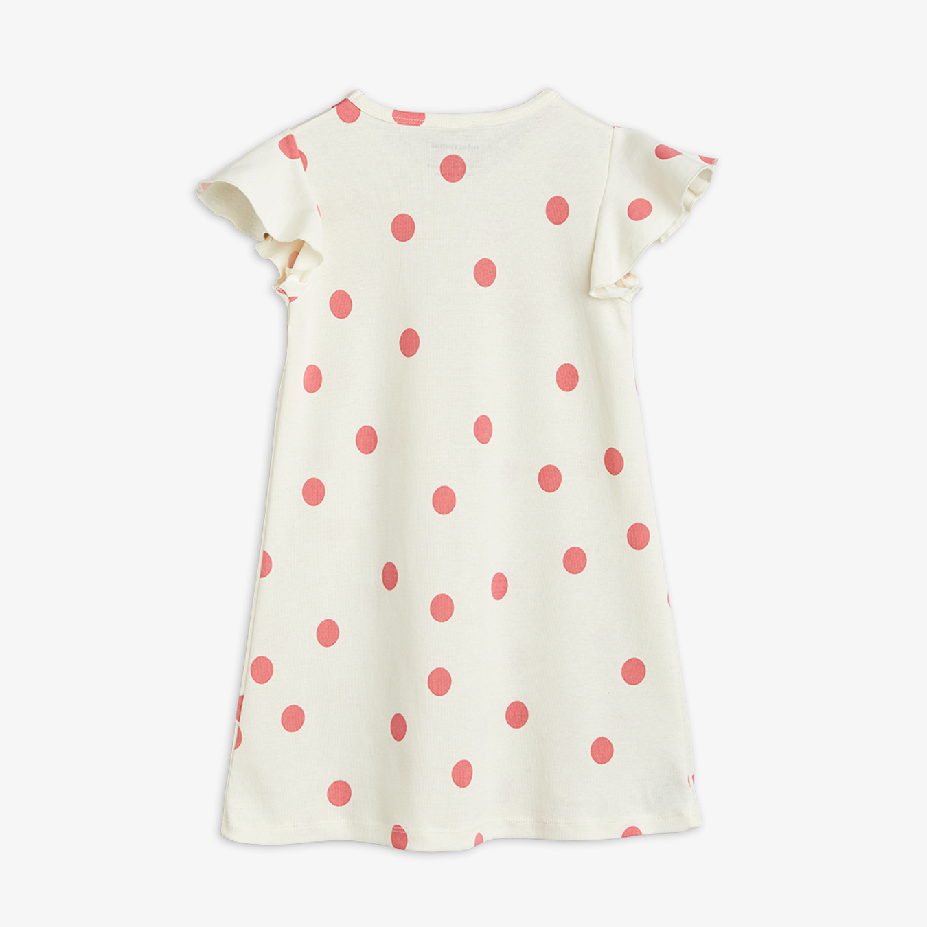 Dashing Dogs Wing Sleeve Dress White | Mini Rodini