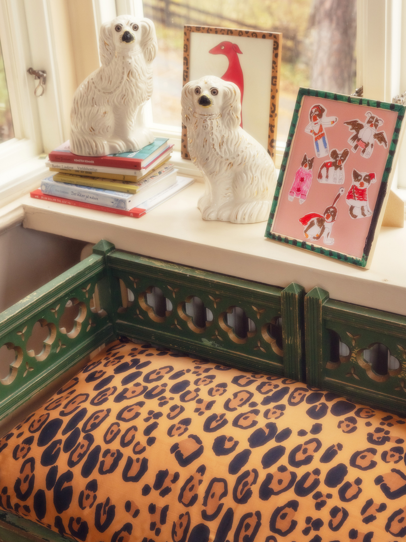 Leopard 2-pack Pillowcases King Beige | Mini Rodini