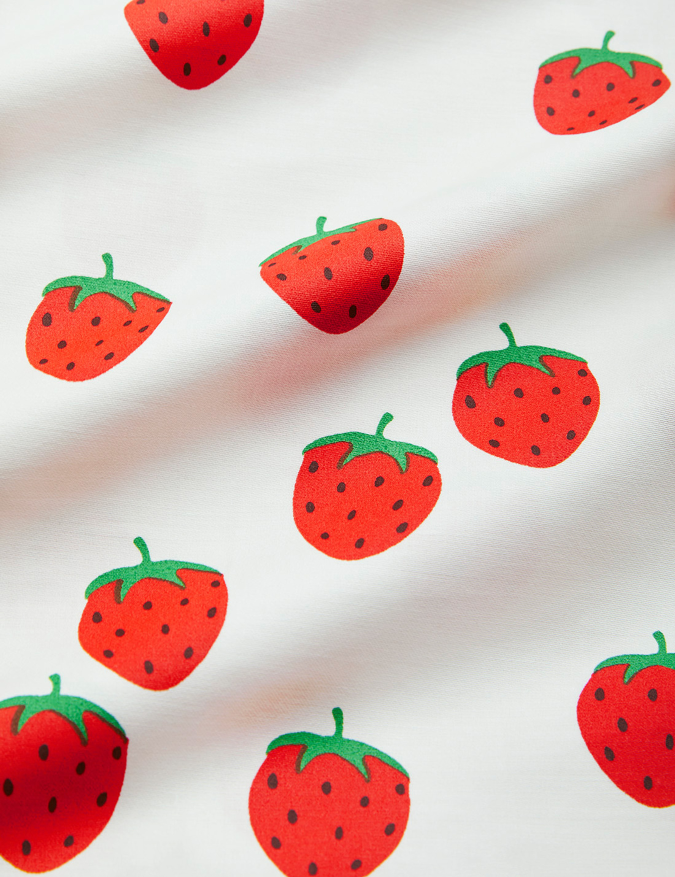 Strawberries Bed Set Offwhite | Mini Rodini