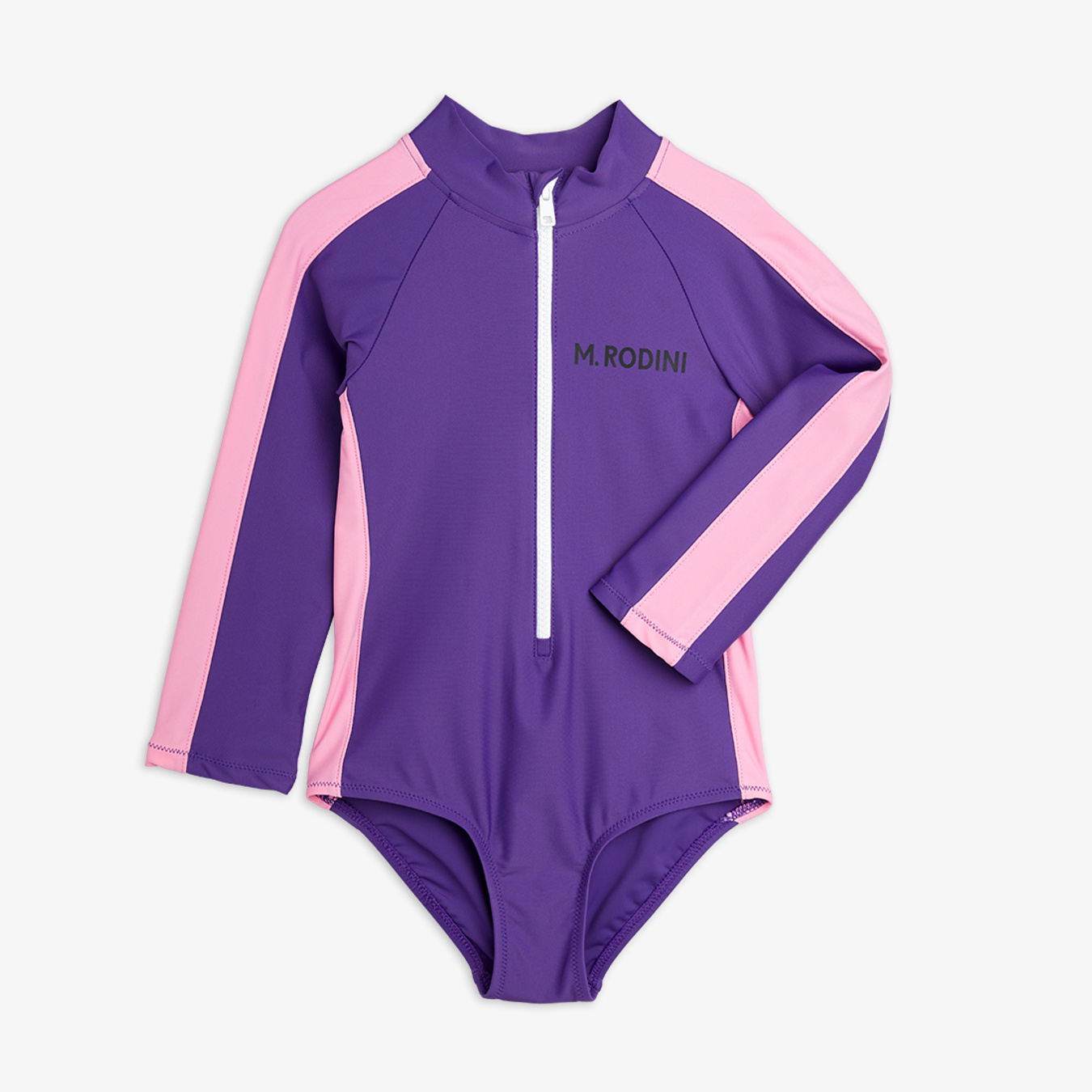 Stripe UV Swimsuit Purple | Mini Rodini