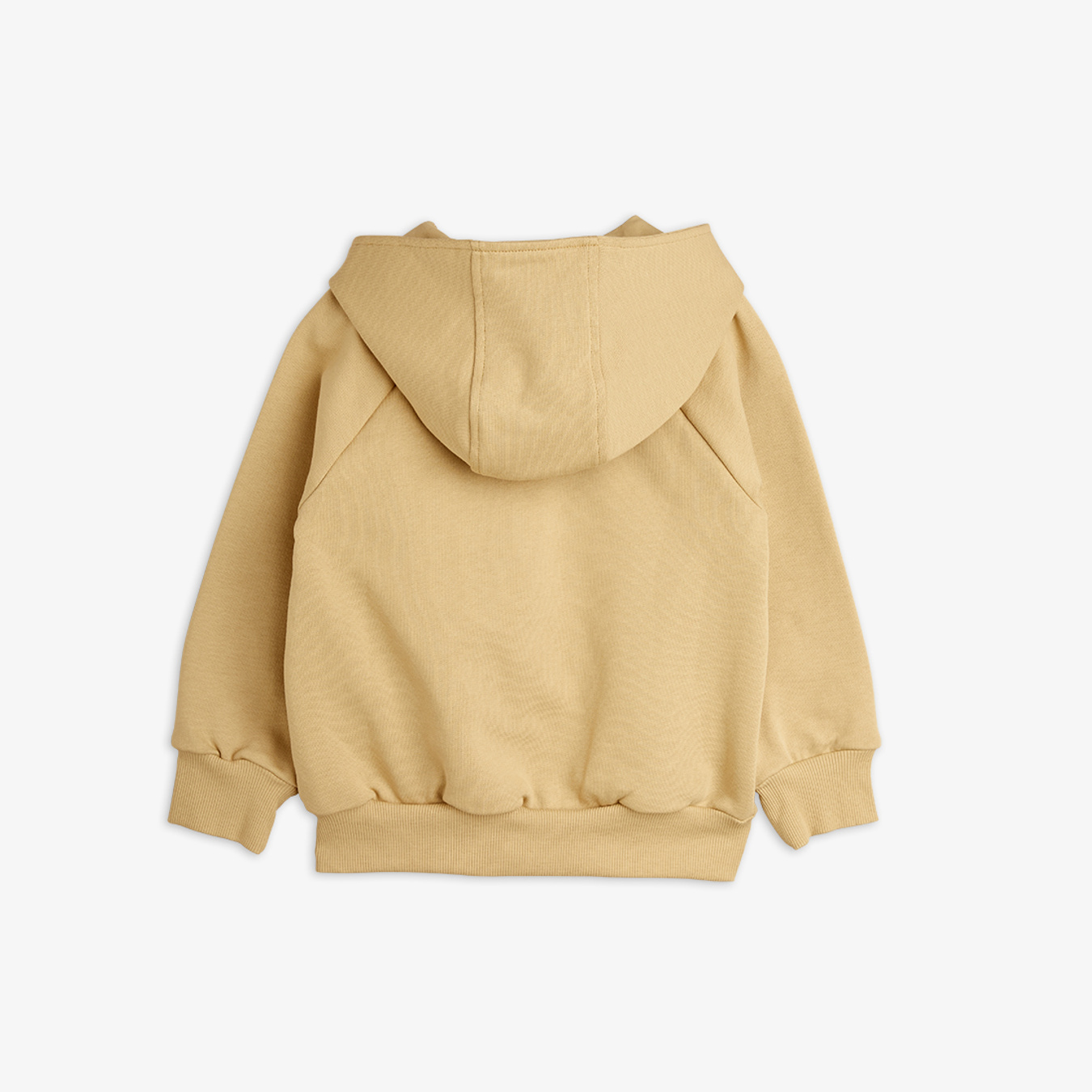 Basic zip hoodie Beige | Mini Rodini