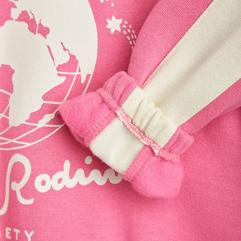 Mini Rodini Society Panel Sweatshirt Pink | Mini Rodini