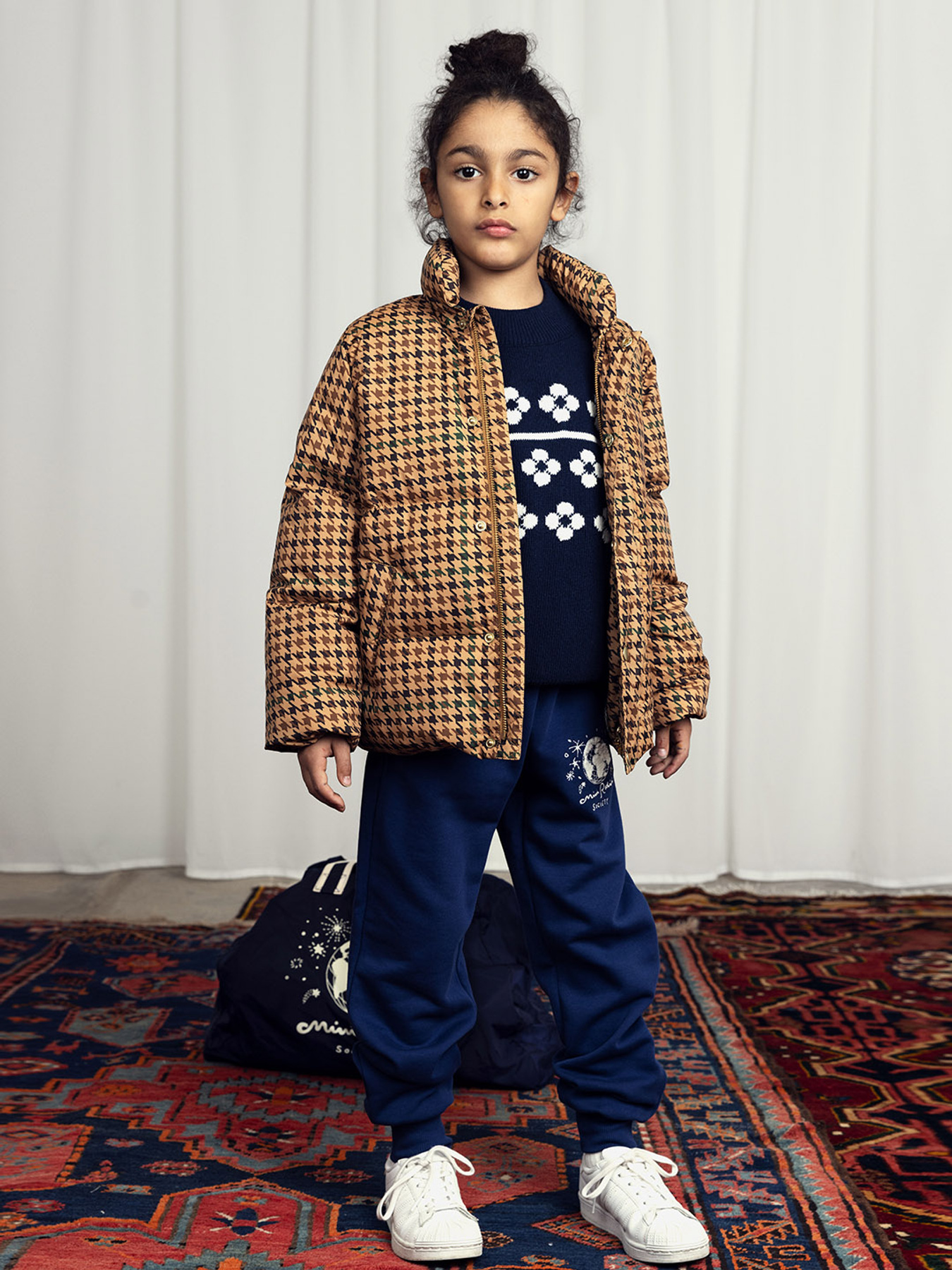 mini rodini スウェット　トレーナー　上下セット　六花亭 mini rodini スウェット トレーナー 上下セット 六花亭