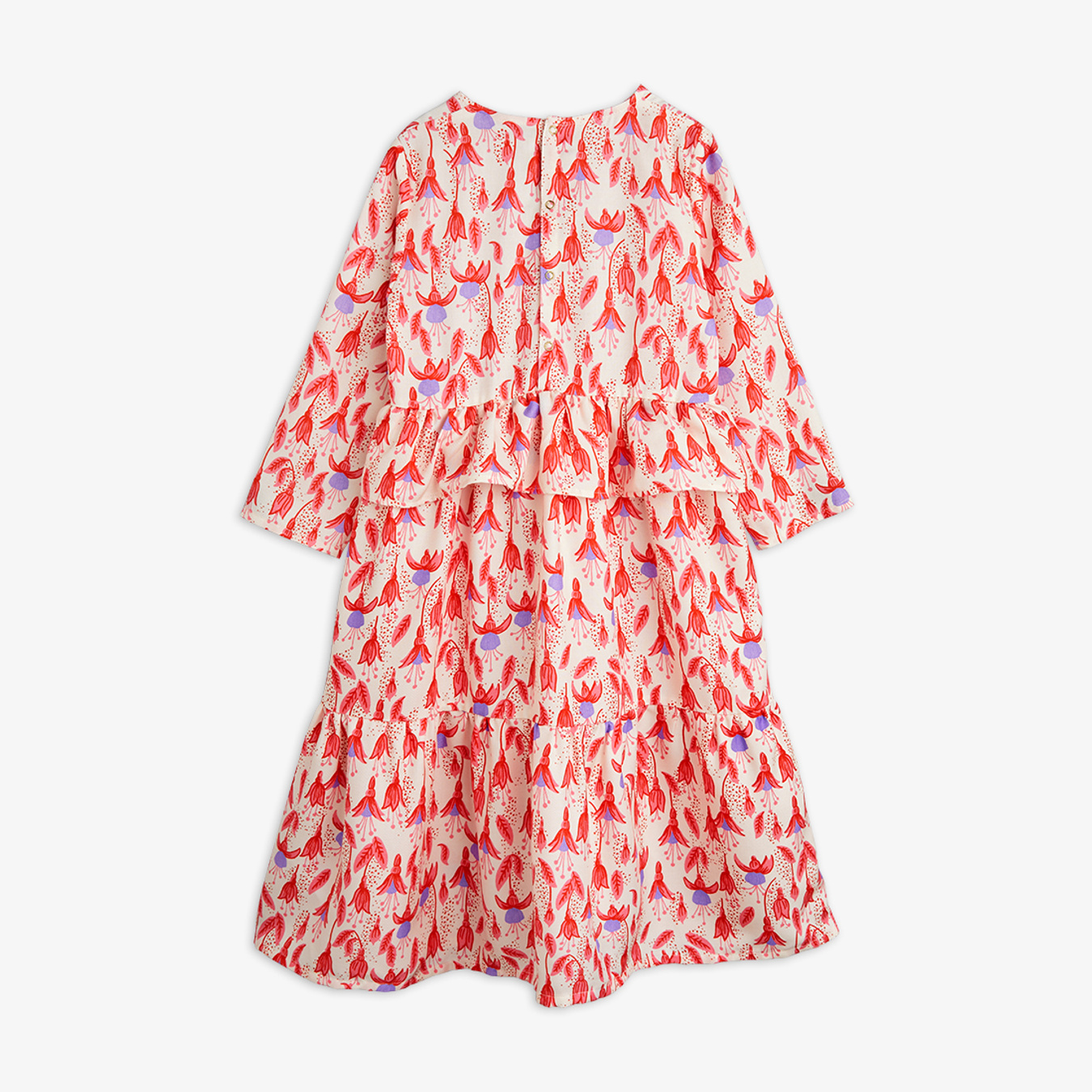 Fuchsia Woven Frill Dress Red | Mini Rodini