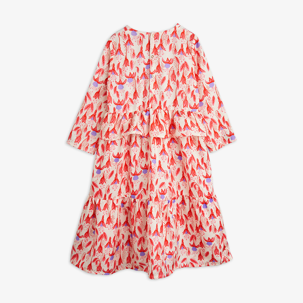 【新品】mini rodini roses woven dress 92/98 Roses Woven Dress Pink | Mini Rodini
