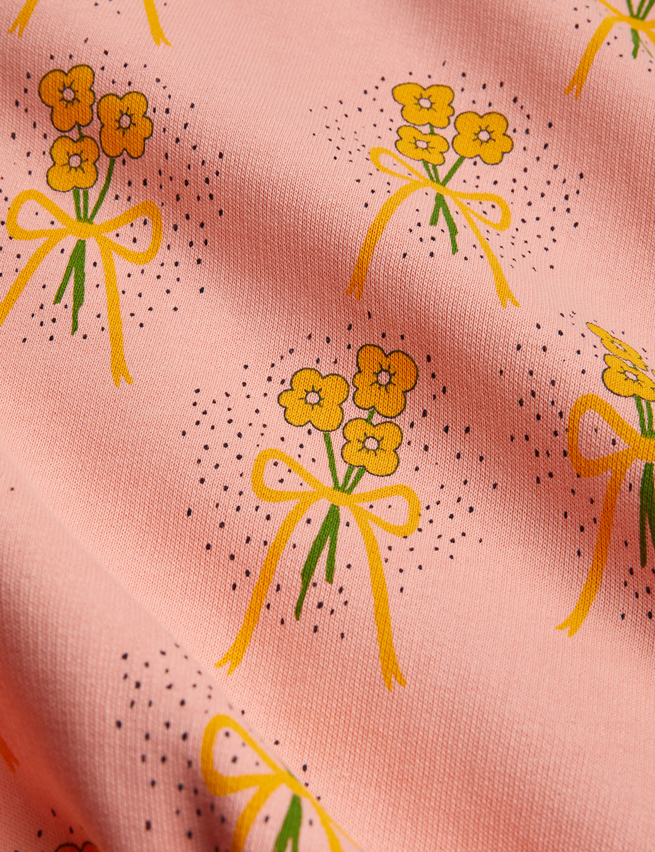 Winter Flowers Sweat Dress Pink | Mini Rodini