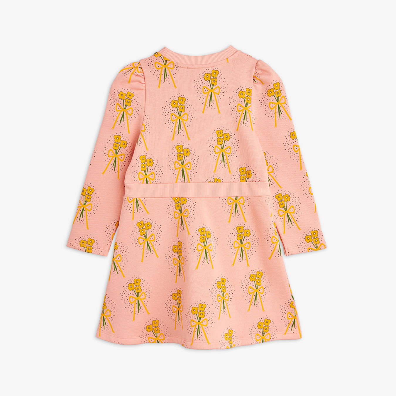 Winter Flowers Sweat Dress Pink | Mini Rodini