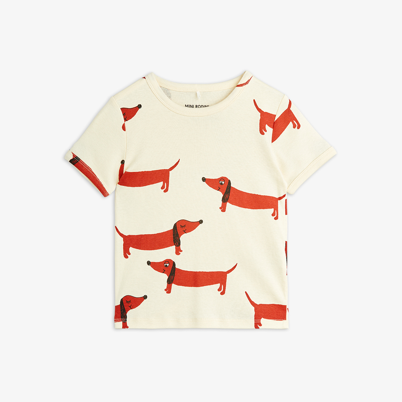 Dog T-shirt Offwhite | Mini Rodini