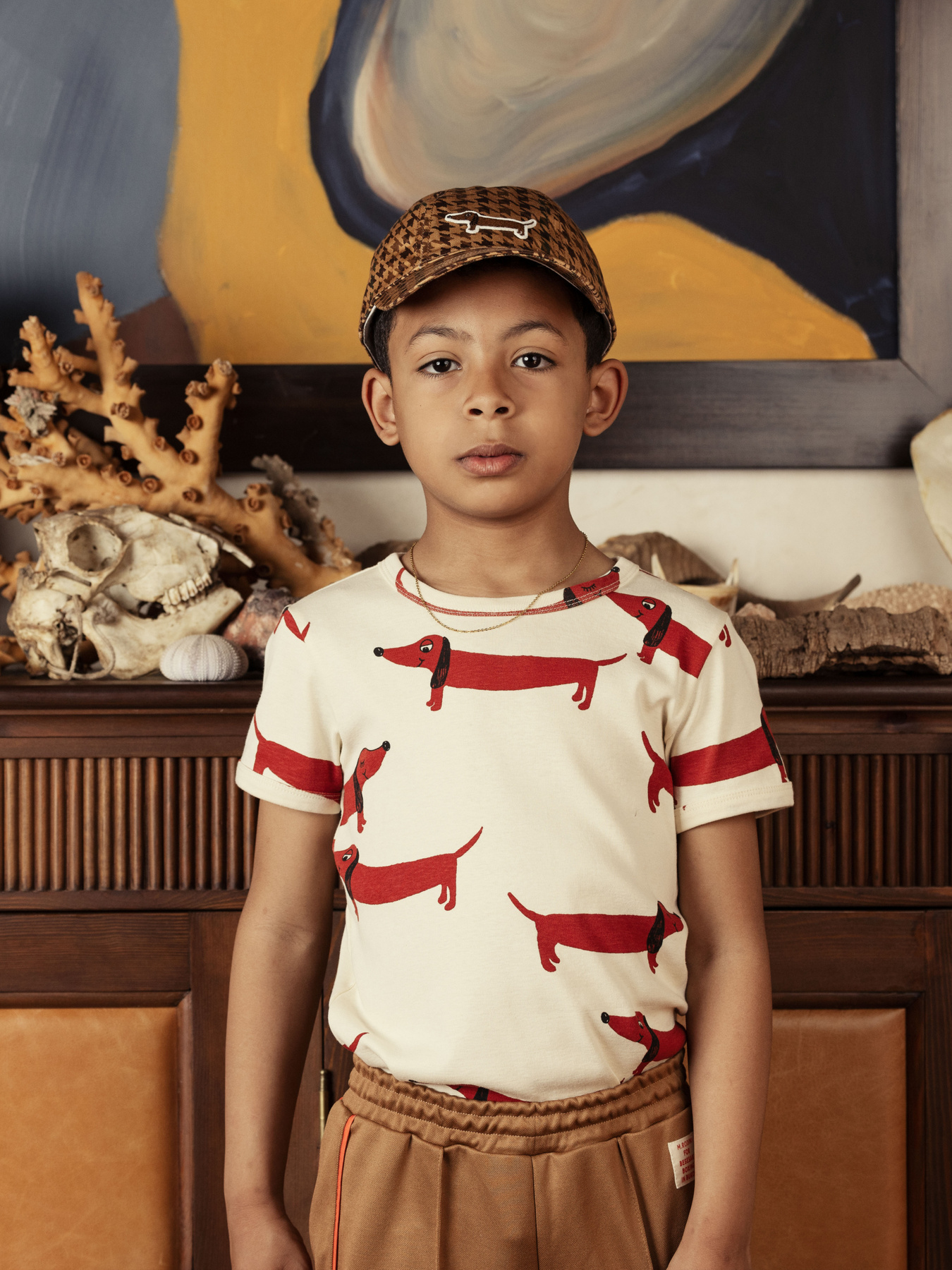 Dog T-shirt Offwhite | Mini Rodini