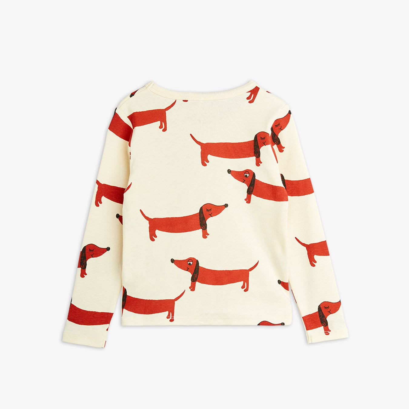 Dog long sleeve T-shirt Offhite | Mini Rodini