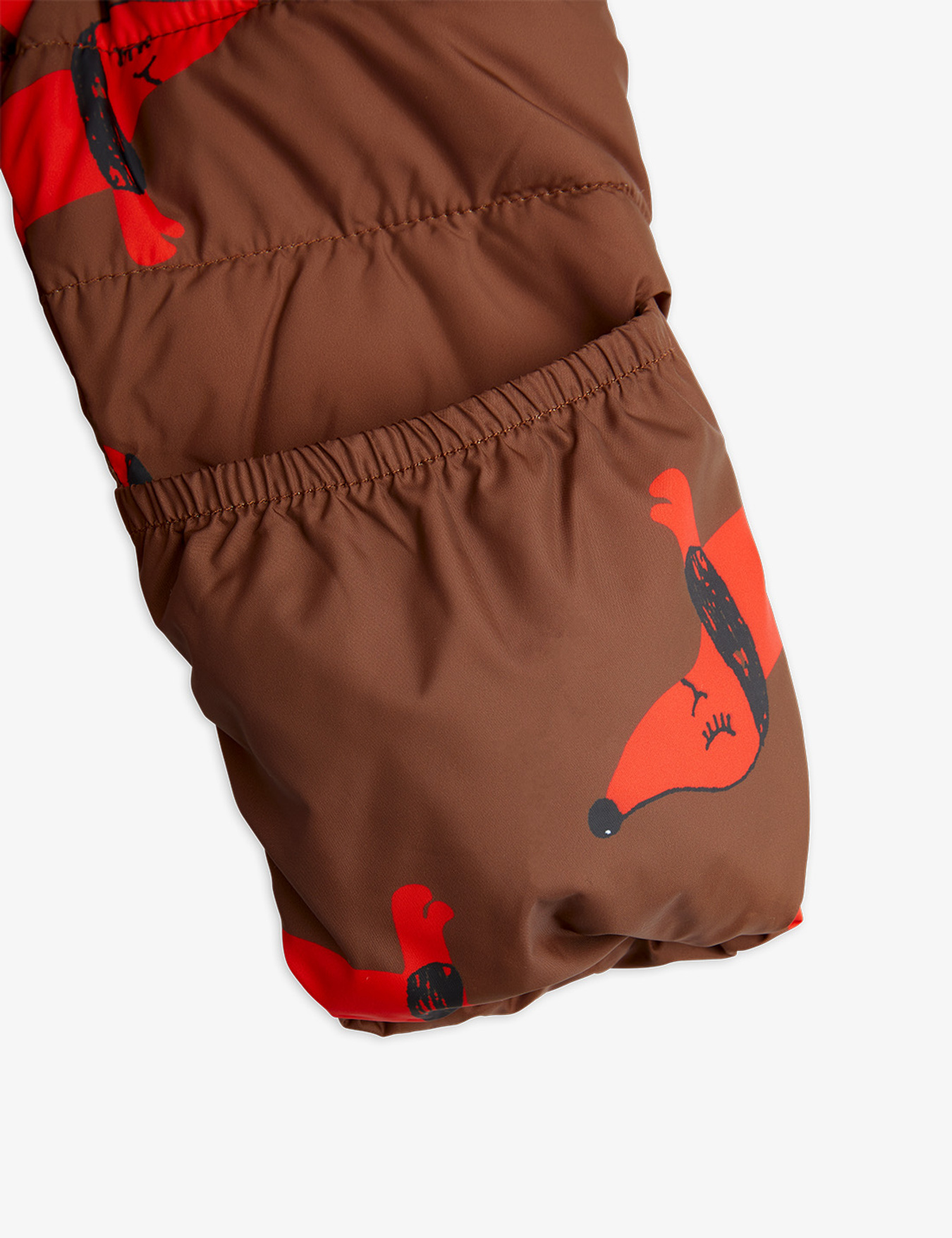 Dog insulator baby overall Brown | Mini Rodini