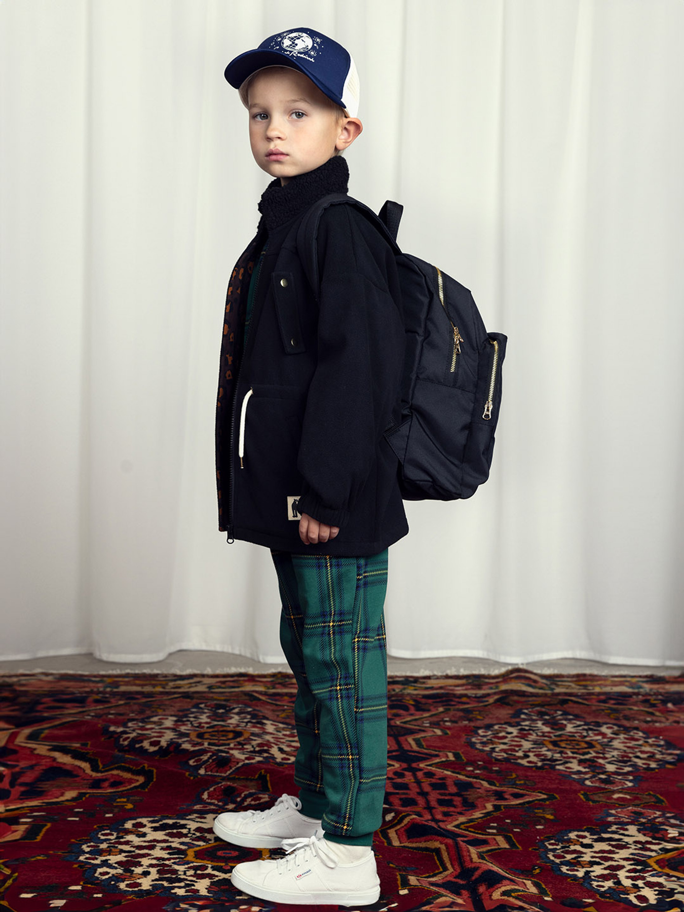Wind Fleece Jacket Black | Mini Rodini