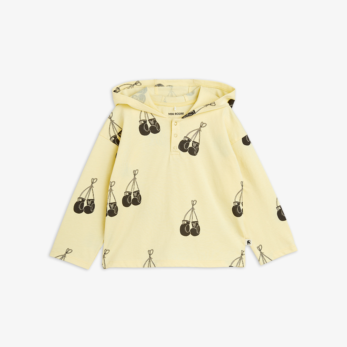 Besesaka Boxing Lightweight Hoodie Yellow | Mini Rodini
