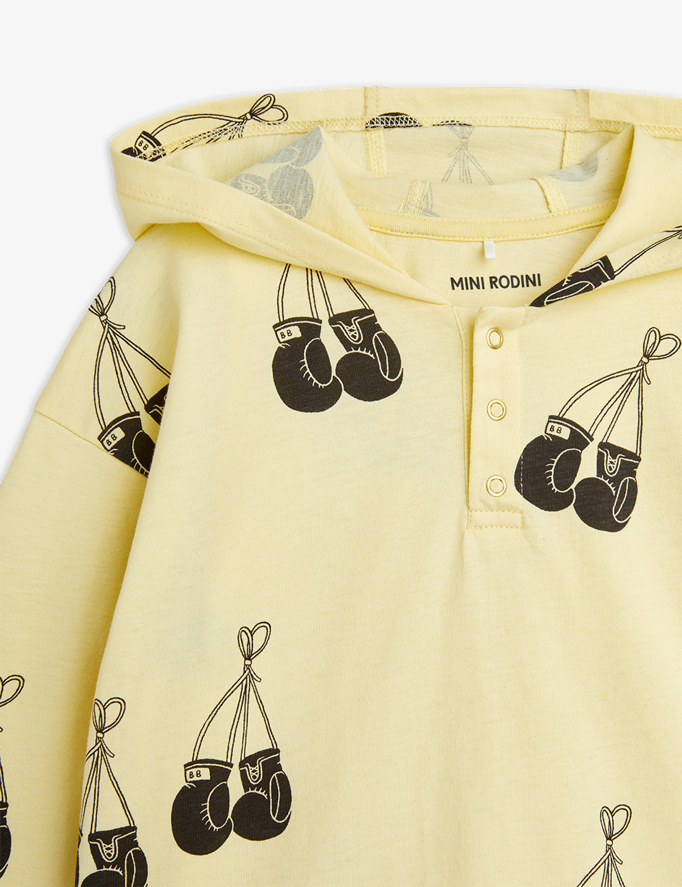 Besesaka Boxing Lightweight Hoodie Yellow | Mini Rodini