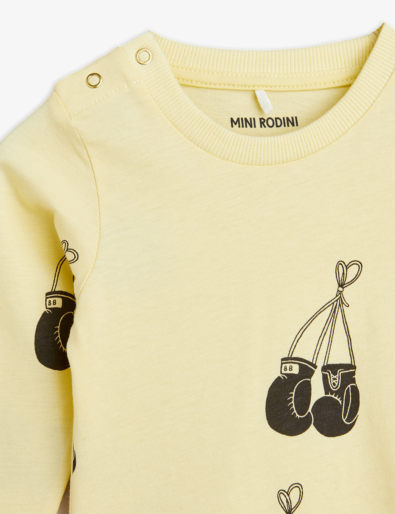 Besesaka Boxing Long Sleeve Bodysuit Yellow | Mini Rodini