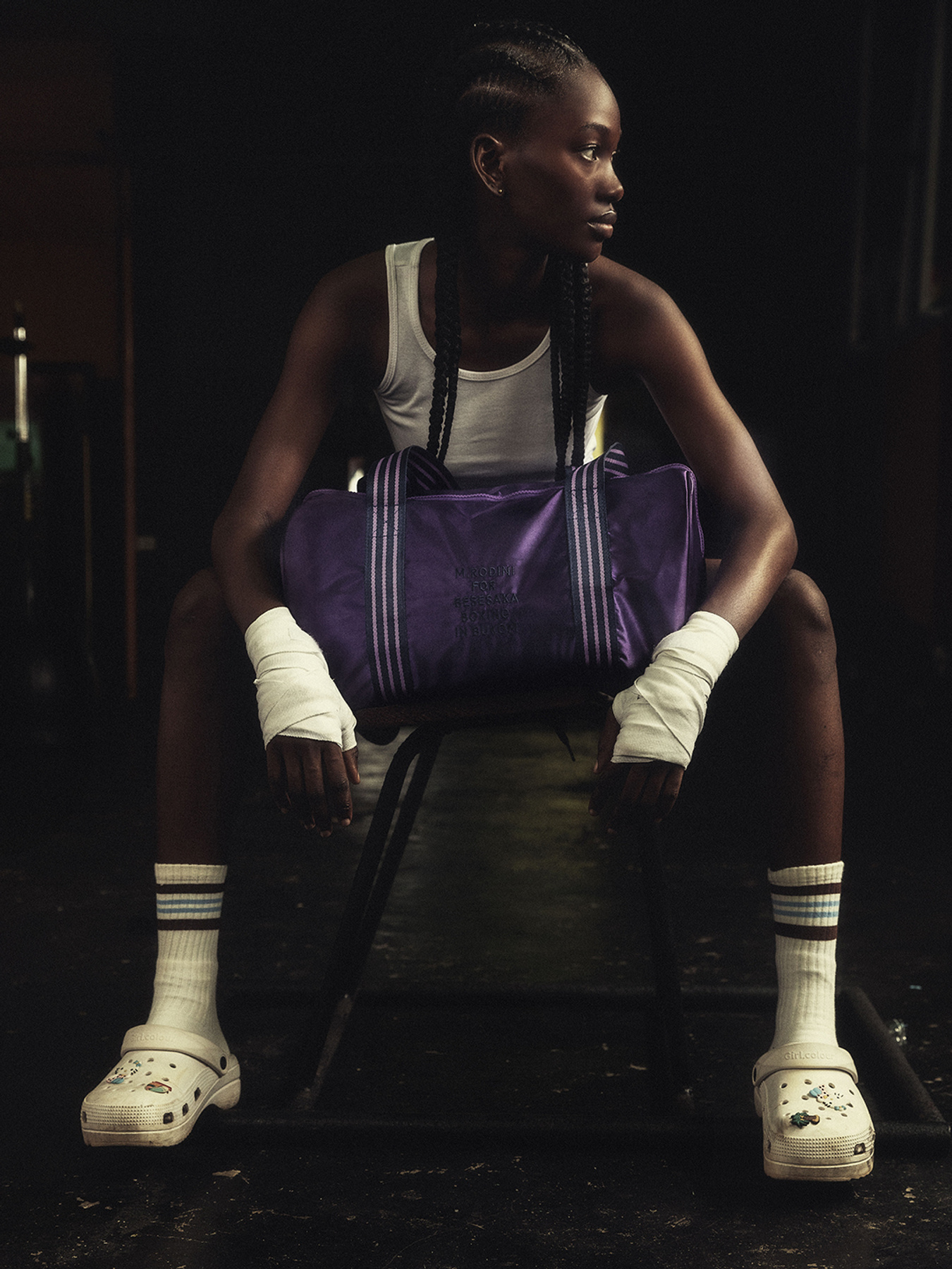 Besesaka Satin Gym Bag Purple | Mini Rodini