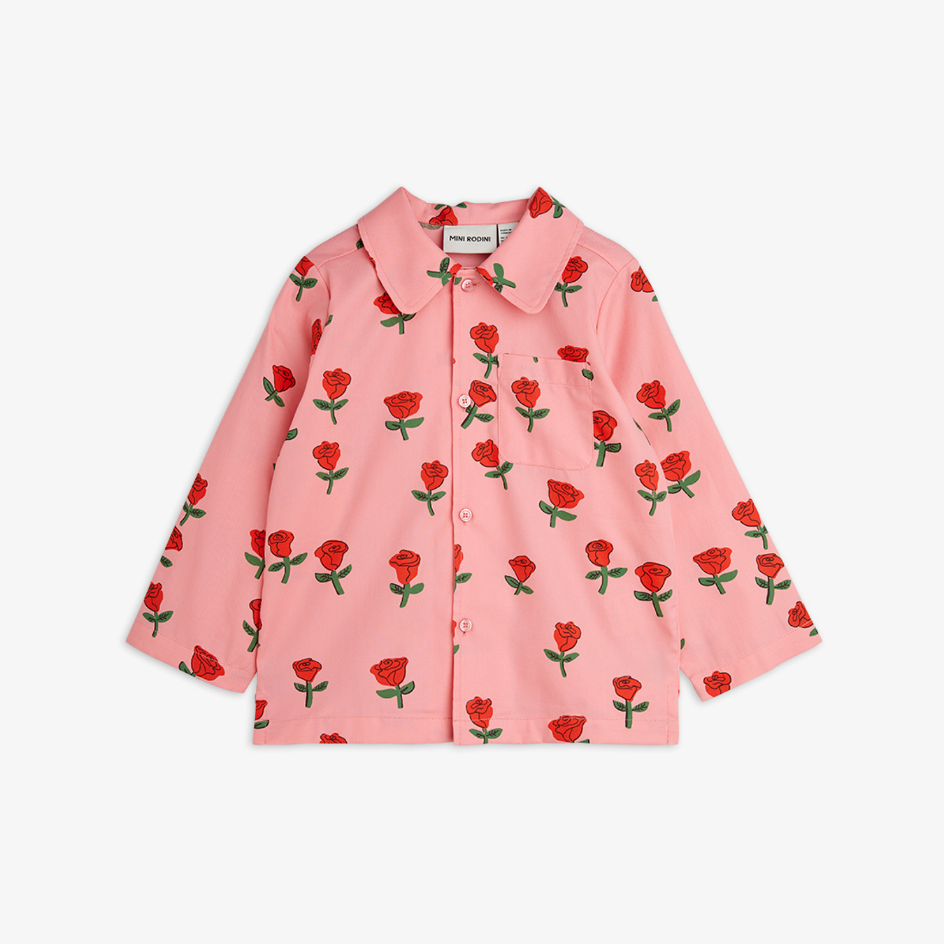 ★Mini Rodini★ギンガムチェックコットンTシャツ（Pink） 14582_ed29e33d3f-2512011628-1-