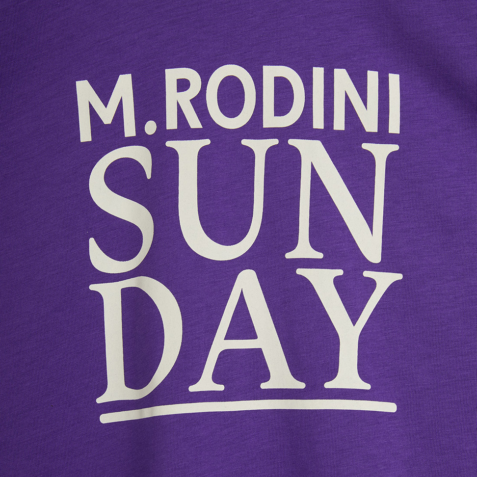 Uo・・oUミニロディーニシャツ...୧⁠୨130センチ...୧⁠୨ Sunday T-shirt Purple | Mini Rodini