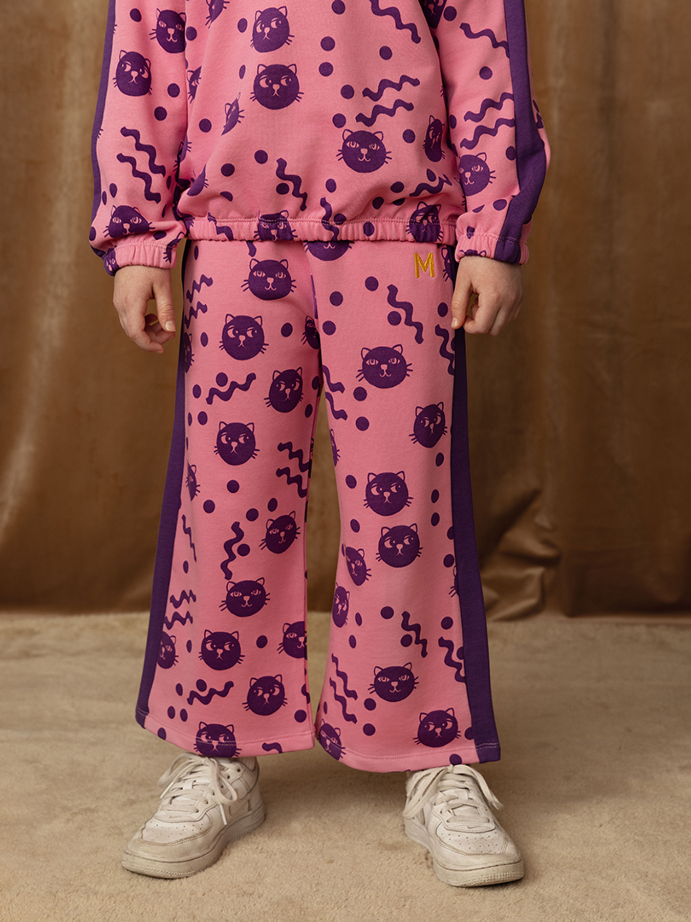 mini rodini CAT SP LS DRESS White 猫ワンピース 321171_1803ffc2-7ccb-4763-b07a