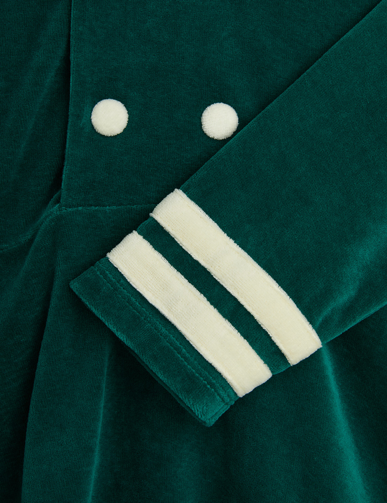 Green Sailor Velour Dress Kids - Mini Rodini
