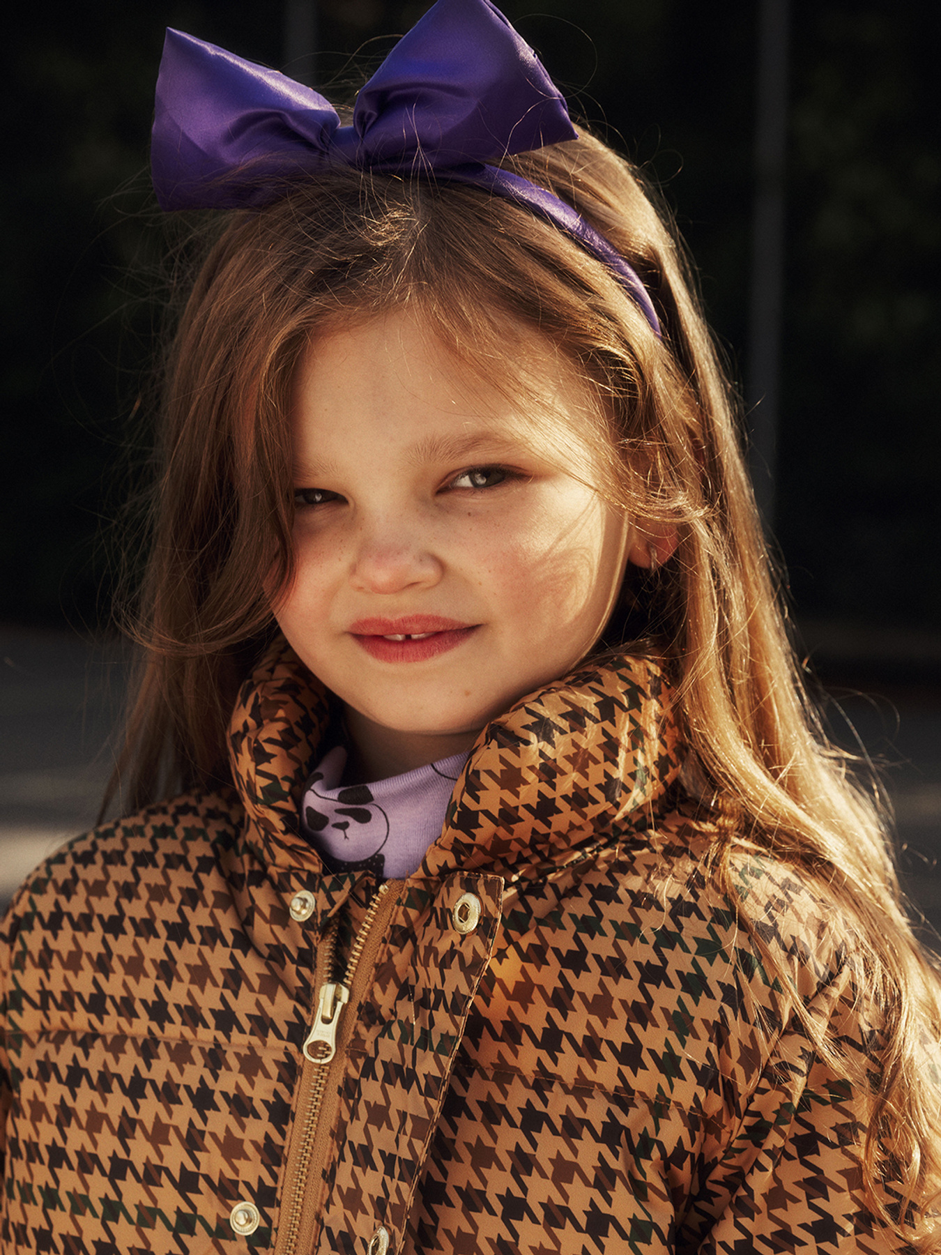 Bow Headband Purple | Mini Rodini