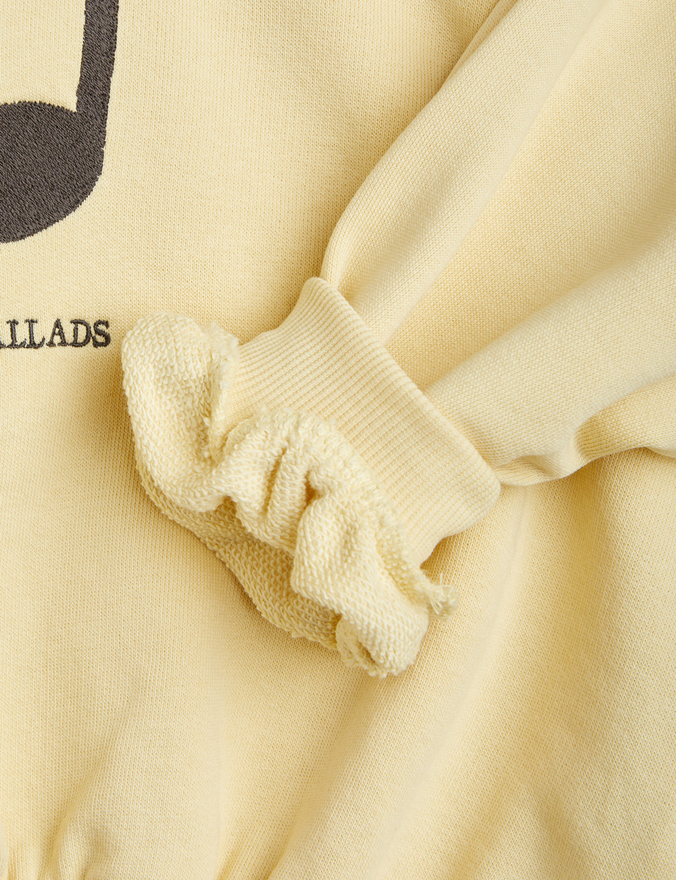 Note sweatshirt Yellow | Mini Rodini