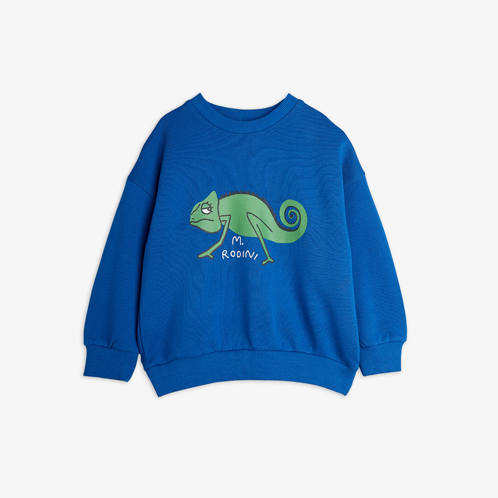 Lizard Sweatshirt Blue | Mini Rodini