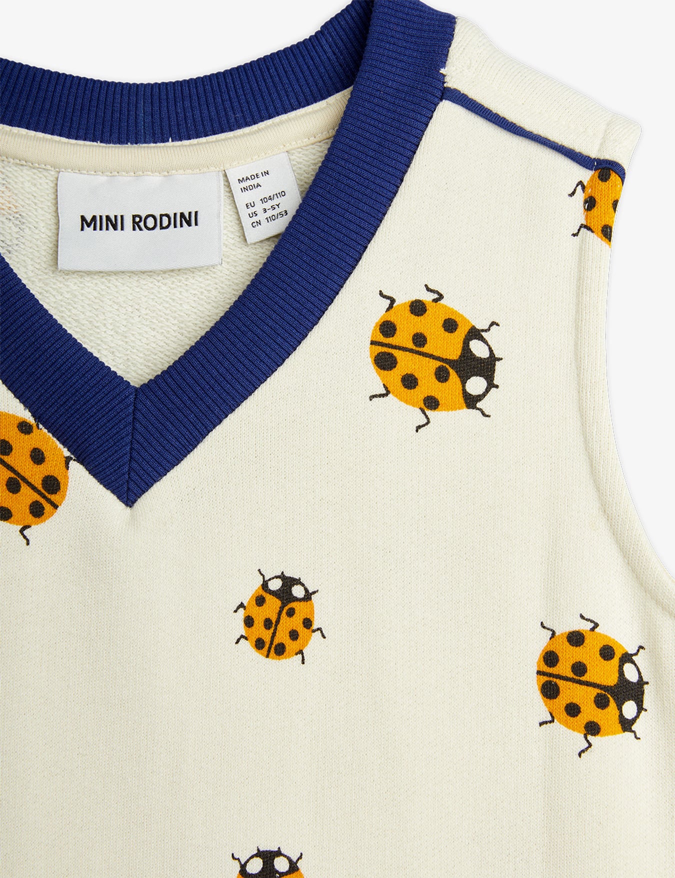 mini rodini！ 野菜柄トレーナー セット！110！美品 Ladybug sweatdress Off-white | Mini Rodini