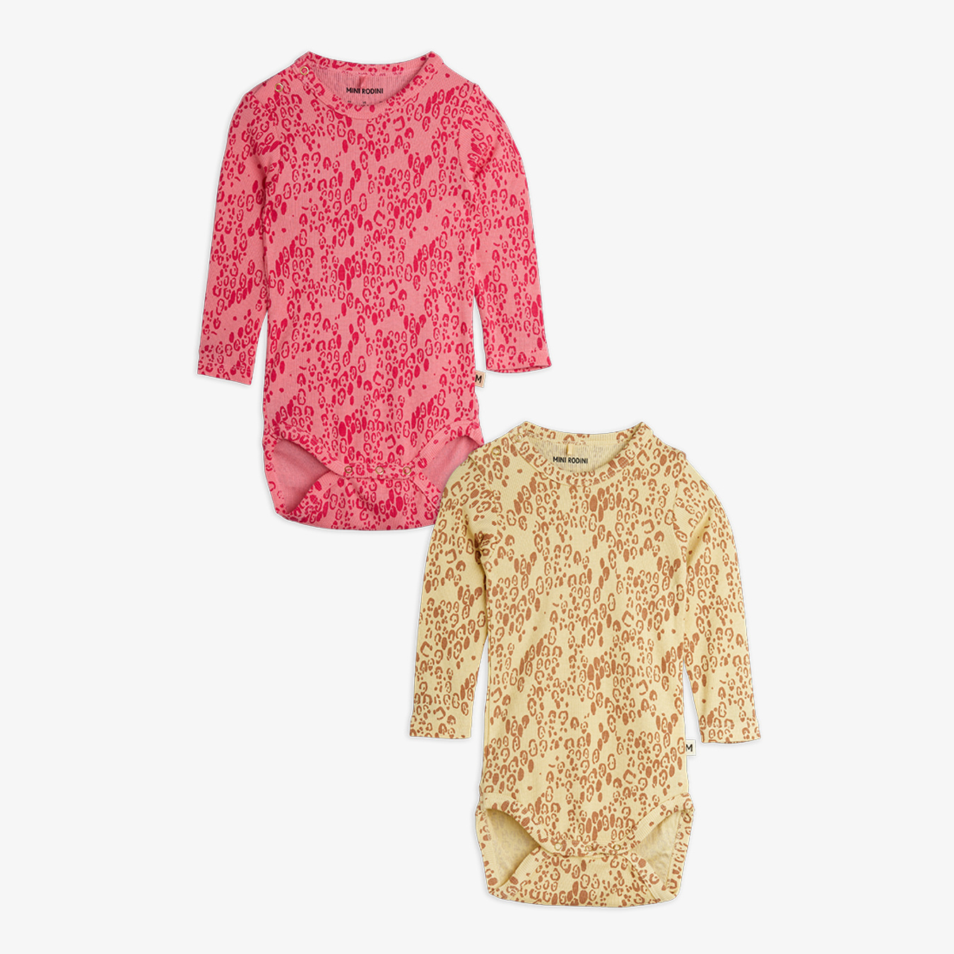 Mini leopard 2-pack longsleeve bodysuit