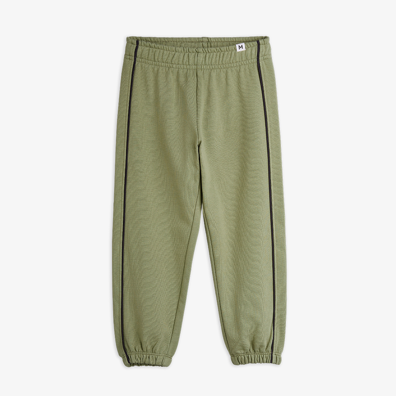 Green Plain piping sweatpants | Mini Rodini