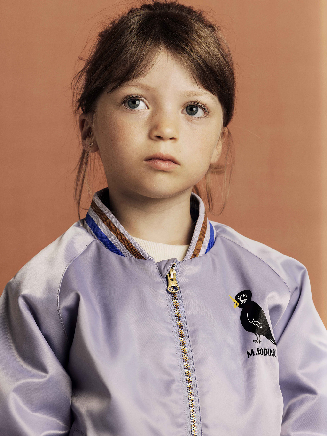 Purple Birds baseball jacket | Mini Rodini