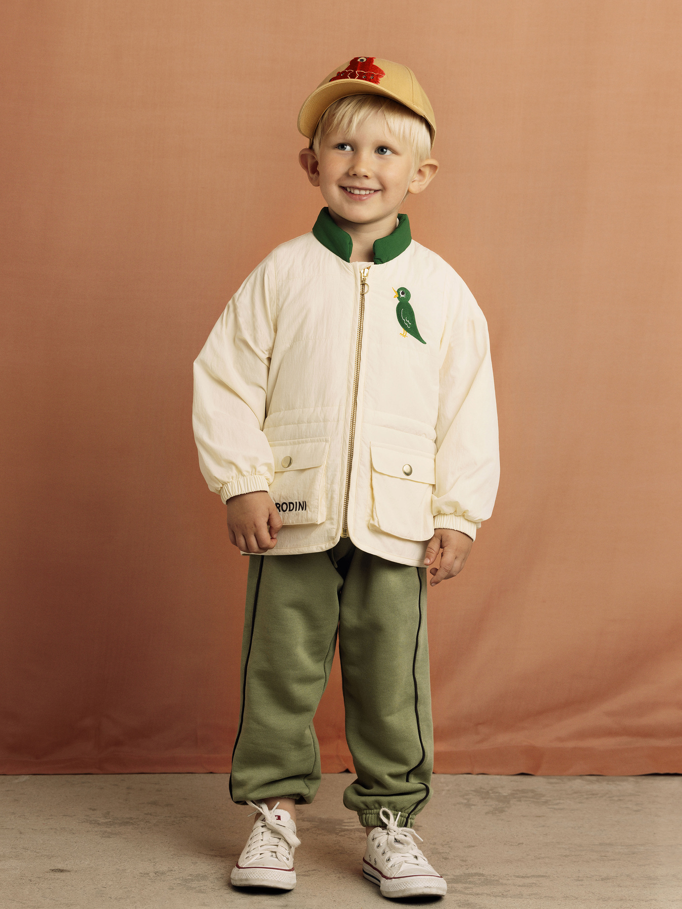Off-white Bird light padded jacket | Mini Rodini
