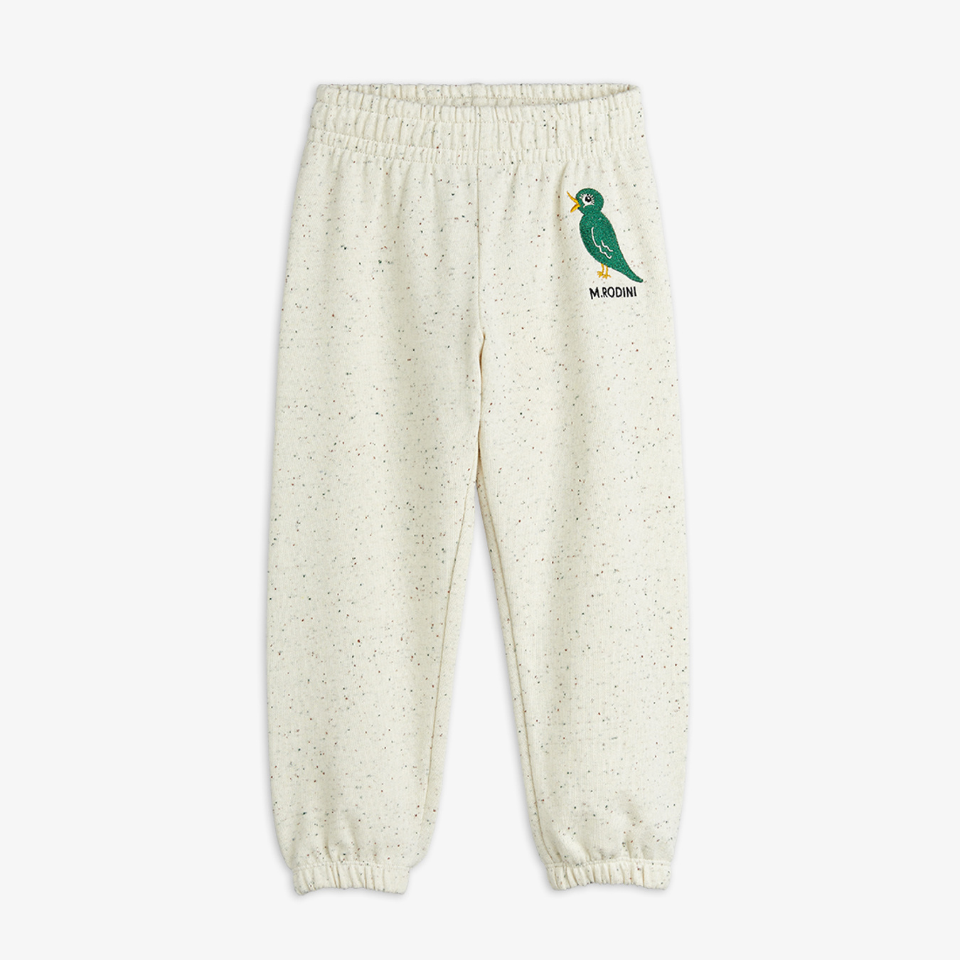 Bird embroidered neps sweatpants