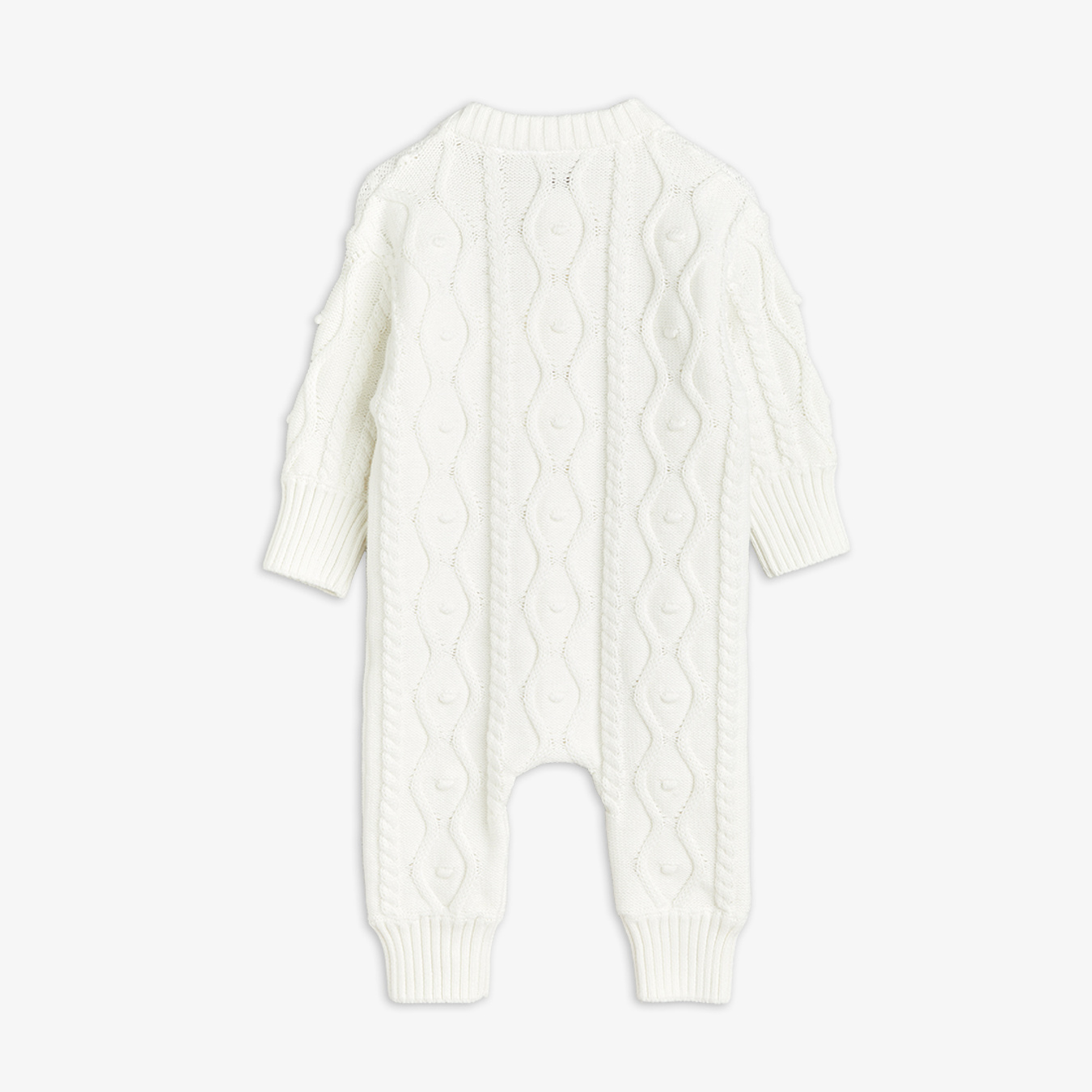 Off-white Panda texture knit sweater | Mini Rodini
