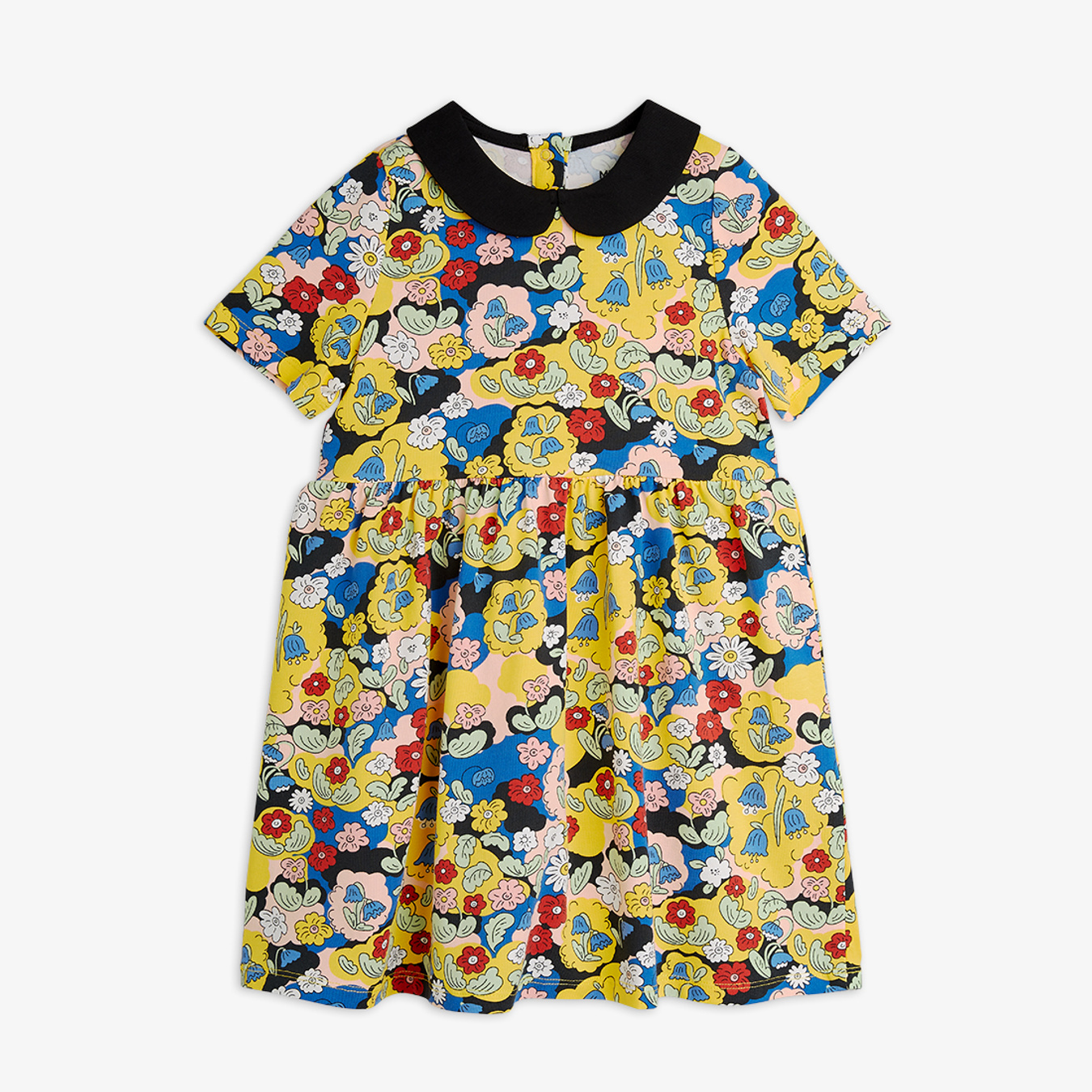 Flowers short sleeve dress