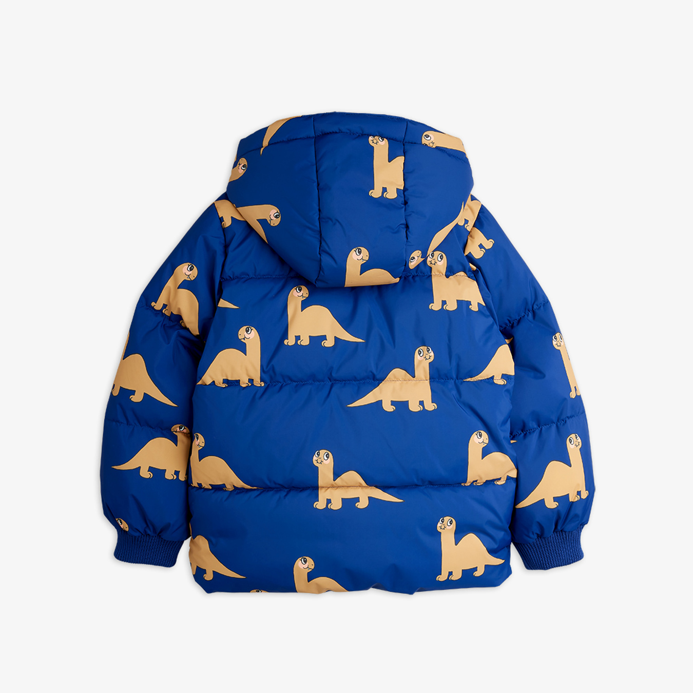 Dinos hooded puffer jacket Blue | Mini Rodini