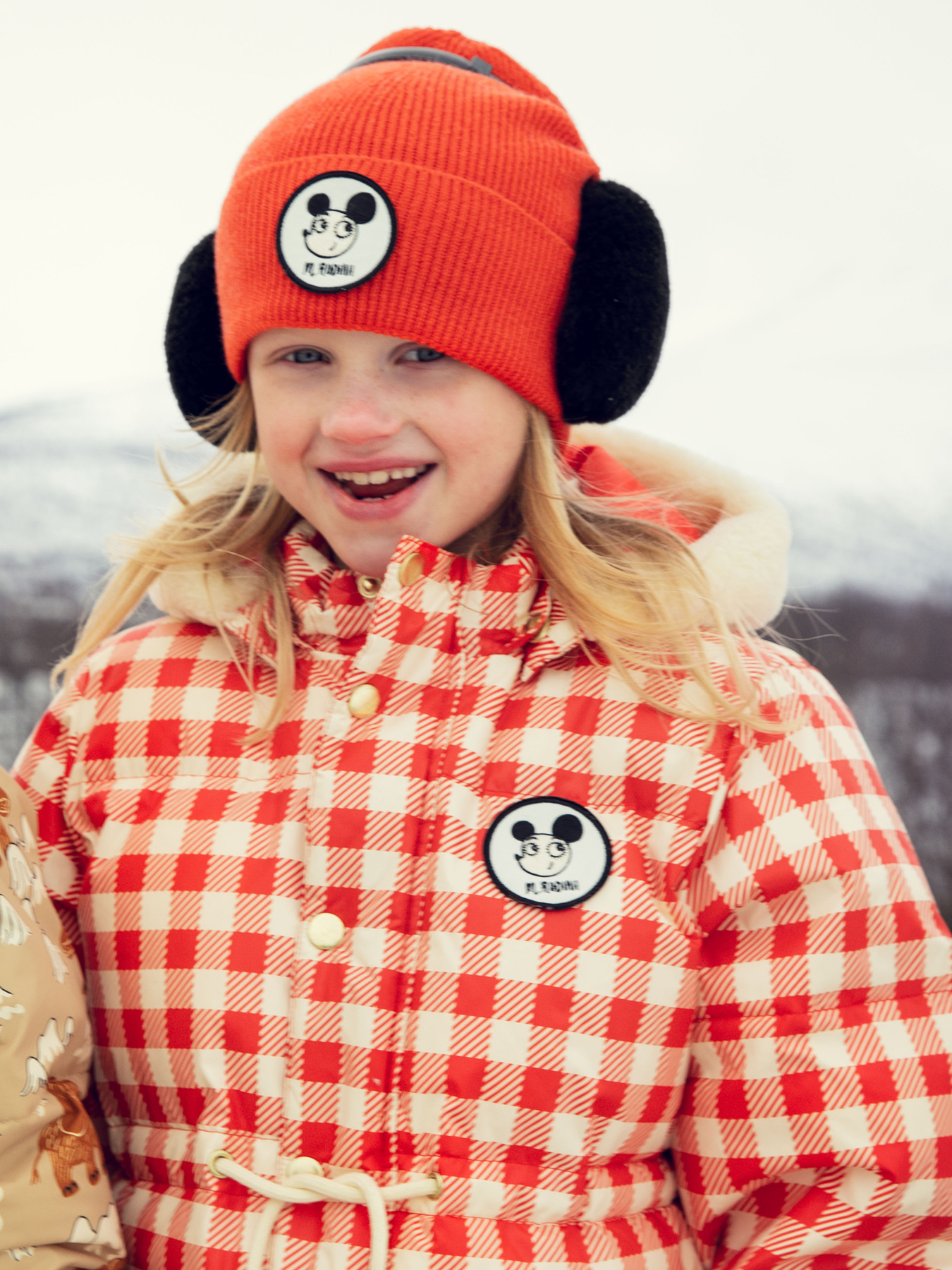 Ritzratz gingham heavy puffer jacket Red | Mini Rodini
