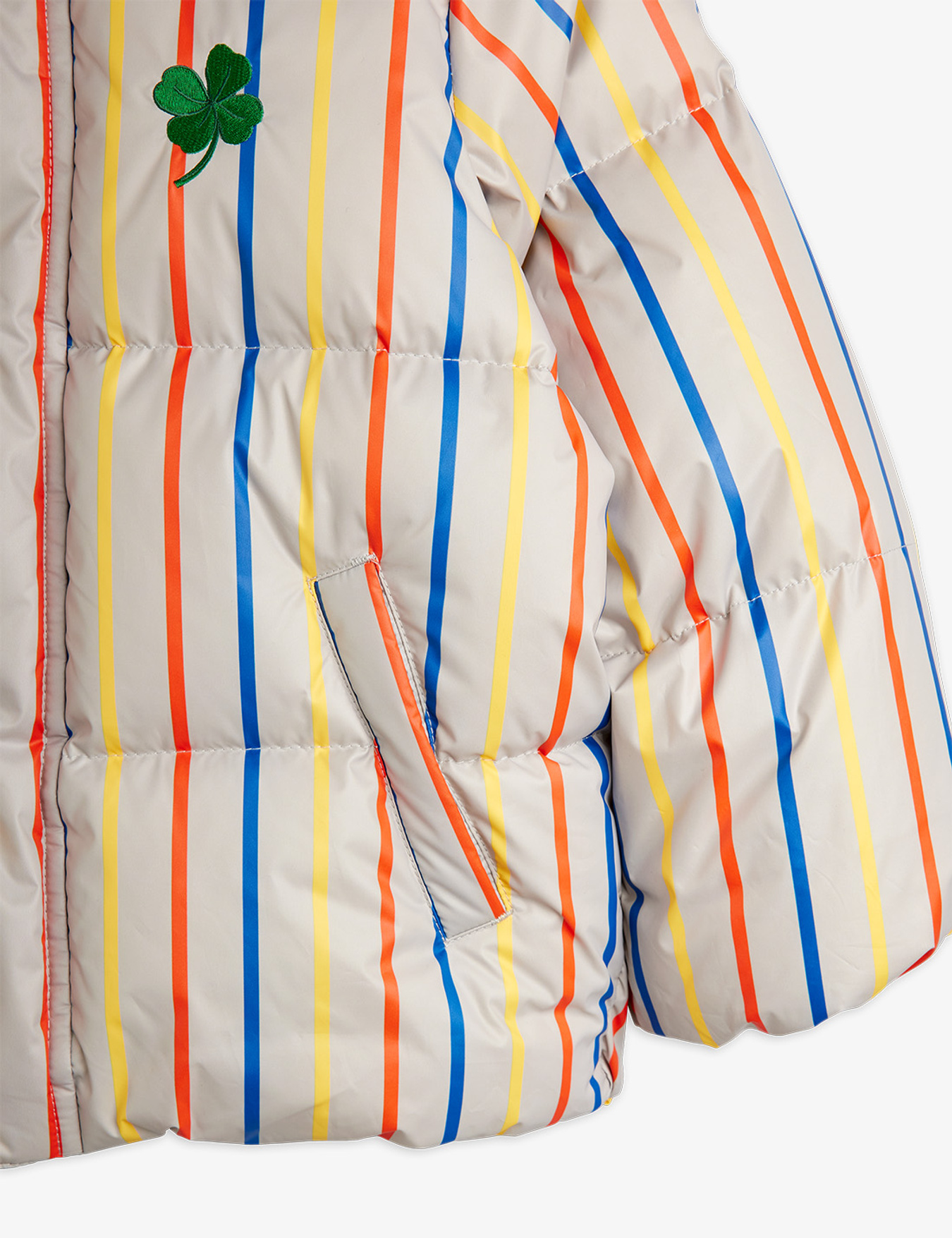 mini rodiniレモン柄中綿コート 92-98センチ mini rodiniレモン柄中綿