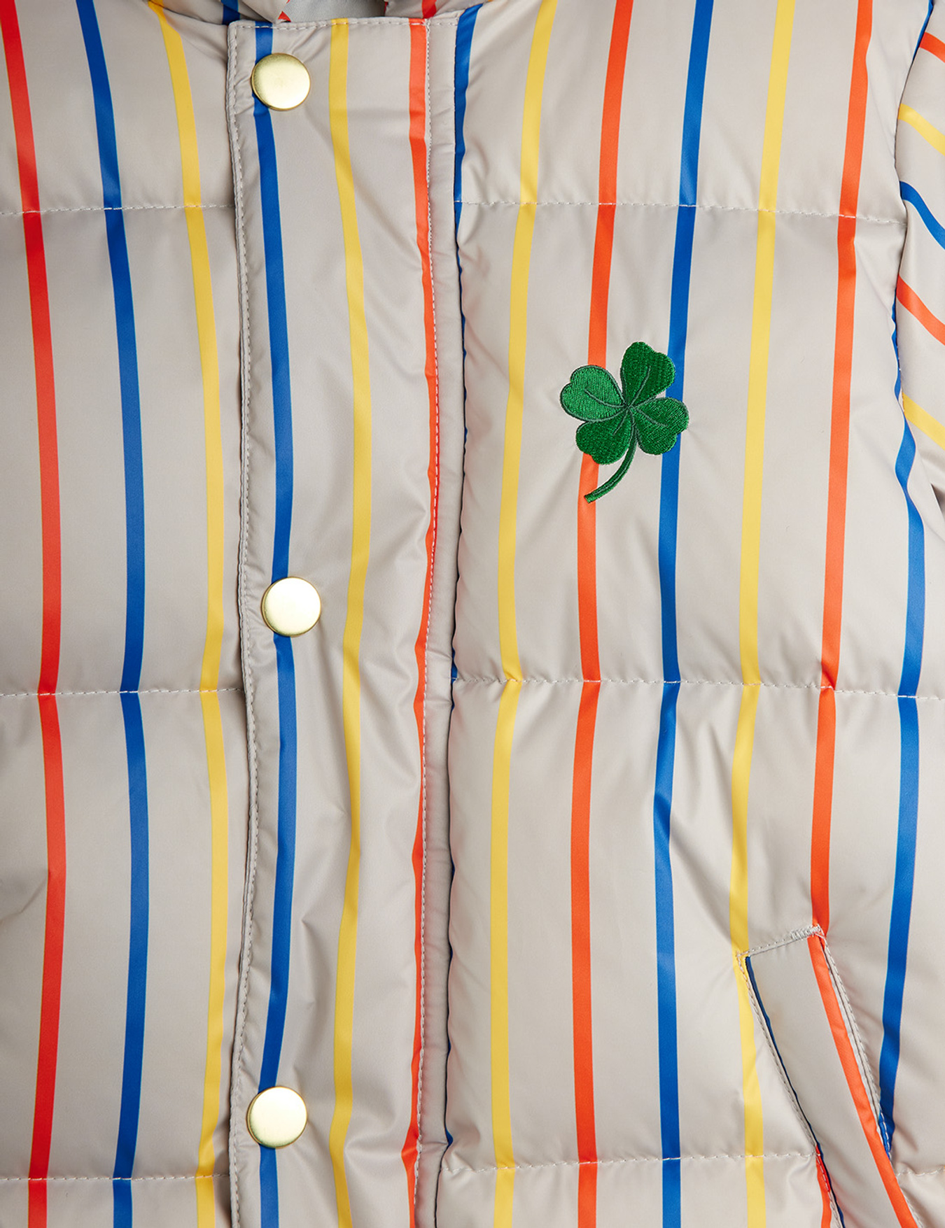 Clover stripe citypuffer Multi | Mini Rodini